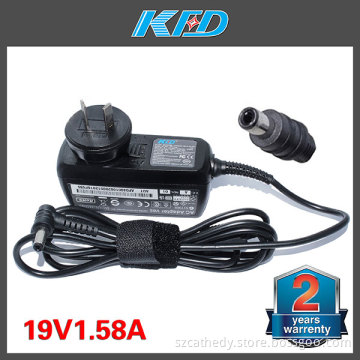 2 Years Warranty Portable Adapter for Toshiba 19V 1.58A Tablet PC Adapter with Tips 5.5*2.5mm